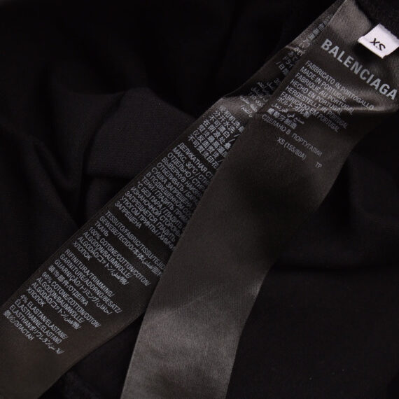 BALENCIAGA CALLIGRAPHY LOGO T-SHIRT BLACK