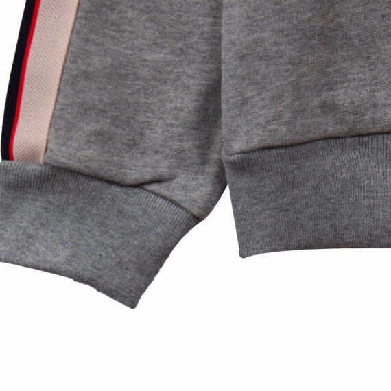 Gucci Grey Sweatshirt with Stripe Detail