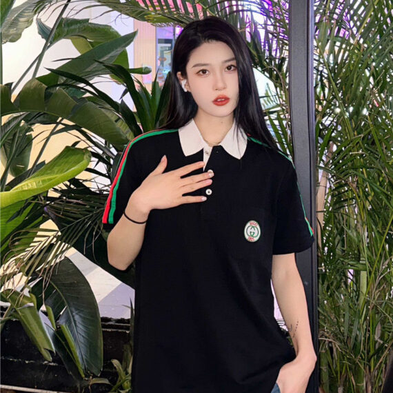 Gucci Stripe Sleeve Polo Shirt