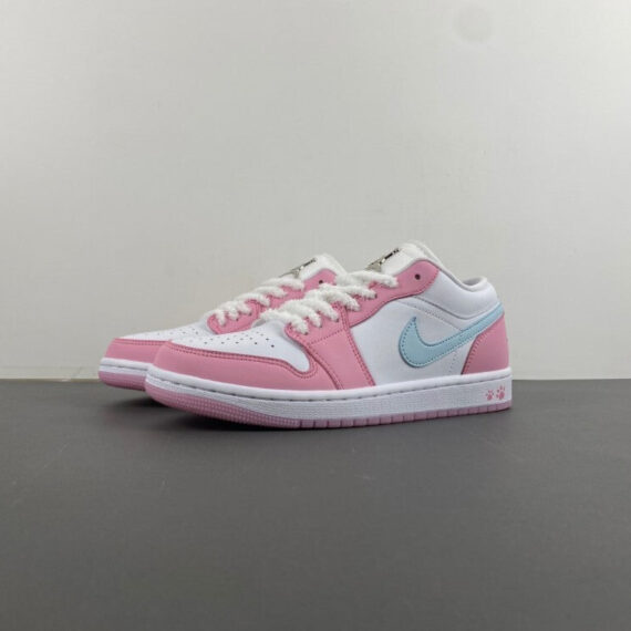 Air Jordan 1 Low White/Pink Jade