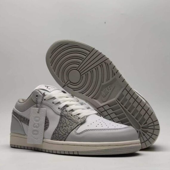 Air Jordan 1 Low “Grey White Elephant Print”