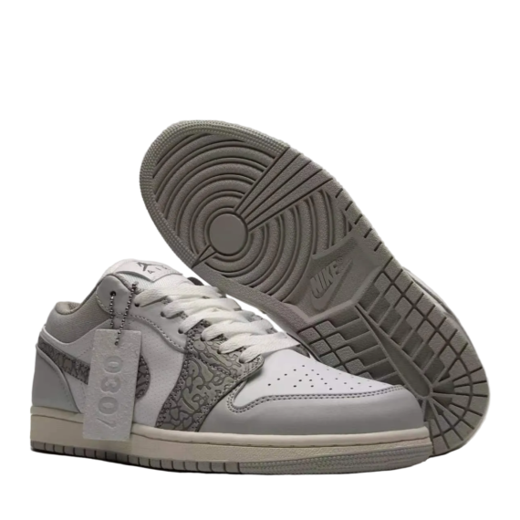 Air Jordan 1 Low “Grey White Elephant Print”