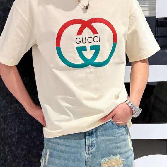 Gucci Interlocking GG Cream T-Shirt