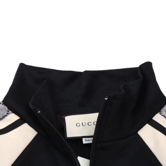 Gucci GG Supreme Stripe Track Jacket - Black