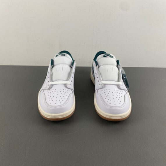 Air Jordan 1 Low White/Green Rubber