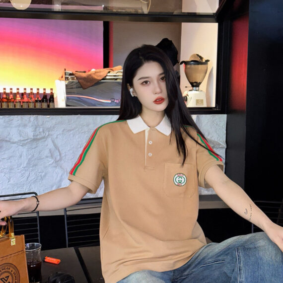 Gucci Stripe Sleeve Polo Shirt