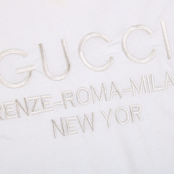 Gucci T-shirt with Embroidered Cities