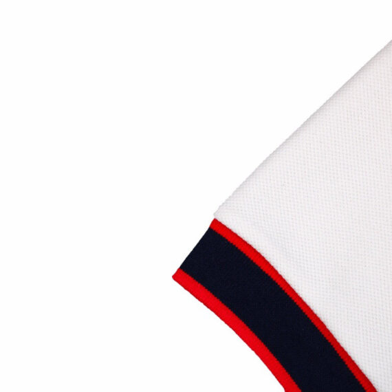 Gucci Polo Shirt with Web Collar (White)