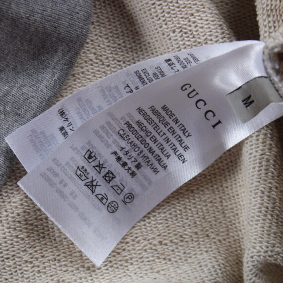 Gucci Grey Sweatshirt with Stripe Detail
