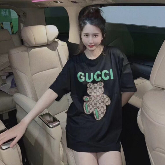 Gucci Teddy Bear Print T-Shirt - Black