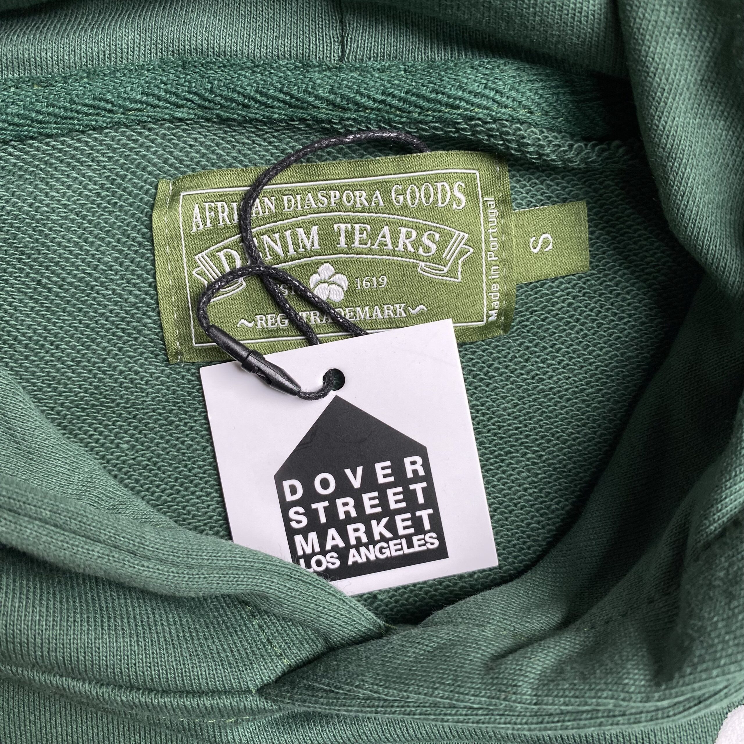 DENIM TEARS COTTON WREATH HOODIE GREEN