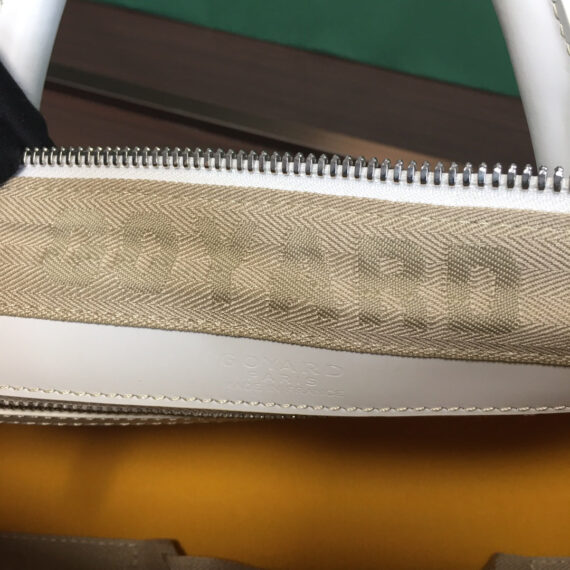 GOYARD BOSTON 50 TRAVEL BAG WHITE