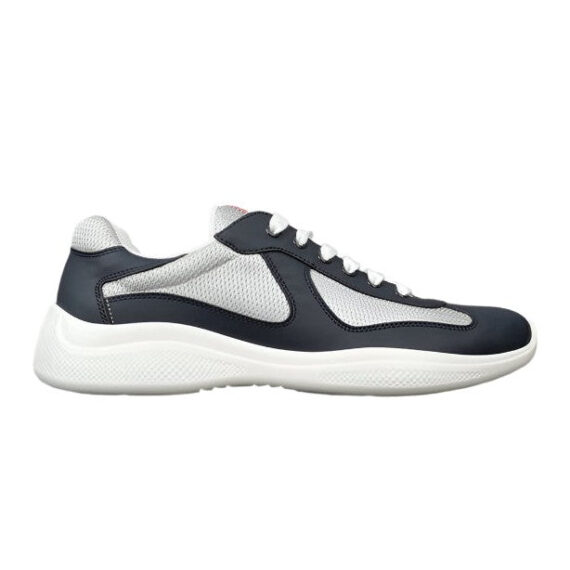 PRADA AMERICAS CUP LEATHER NAVY SILVER