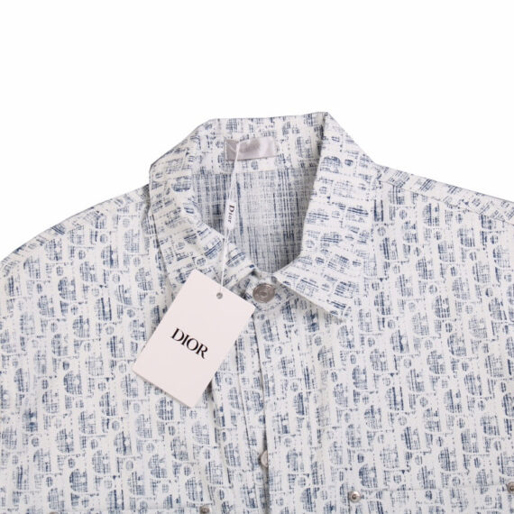 Dior Monogram Shirt (Blue/White)