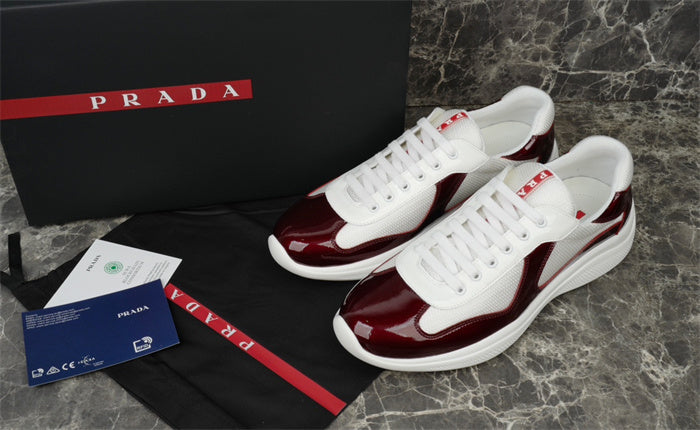 PRADA AMERICAS CUP BURGUNDY WHITE