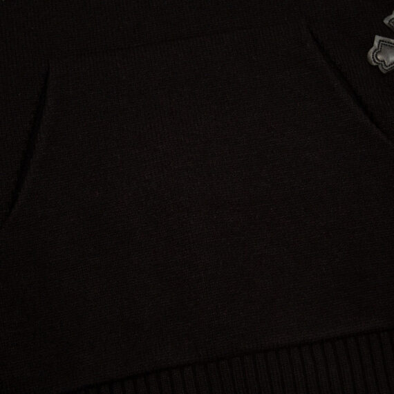 CHROME HEARTS BLACK CROSS PATCH HOODIE BLACK