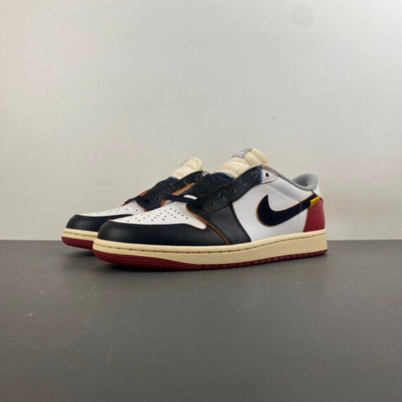 Air Jordan 1 Low Black/White-Varsity Red