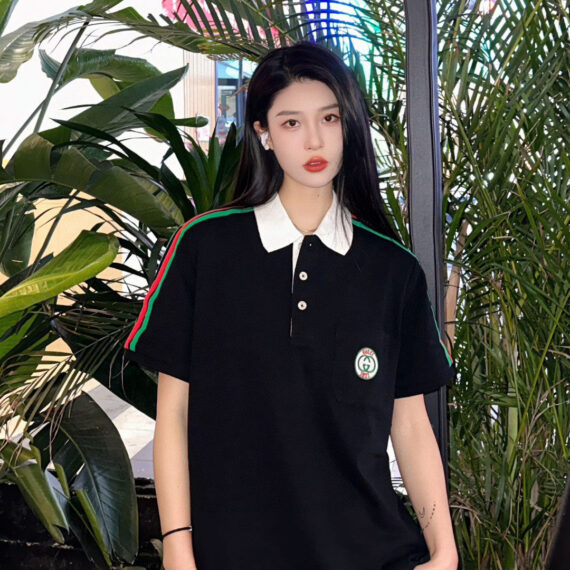 Gucci Stripe Sleeve Polo Shirt