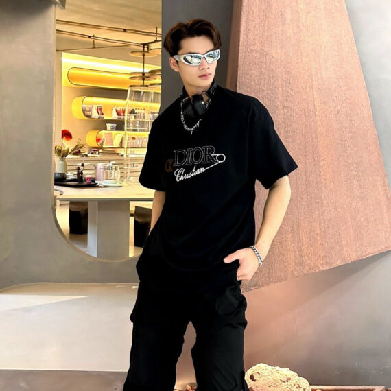 Dior Christian Graphic Black T-Shirt