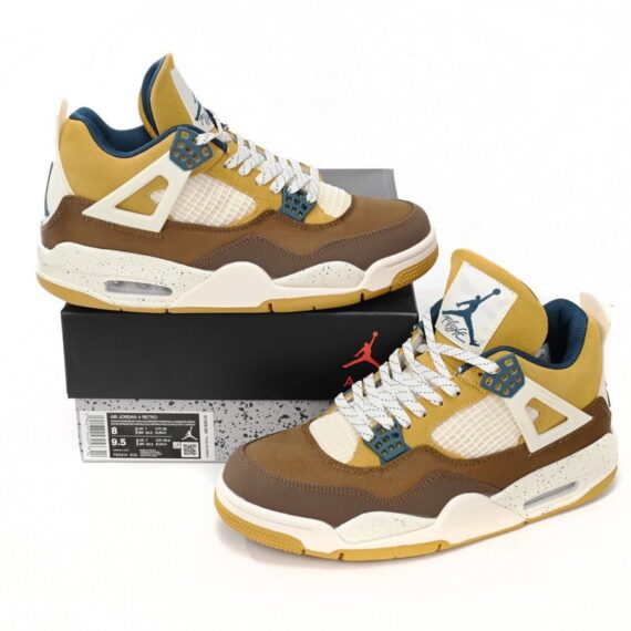 Air Jordan 4 Cacao Wow Brown White