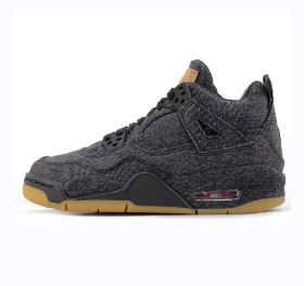 Air Jordan 4 Levis Black