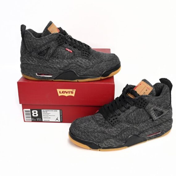 Air Jordan 4 Levis Black