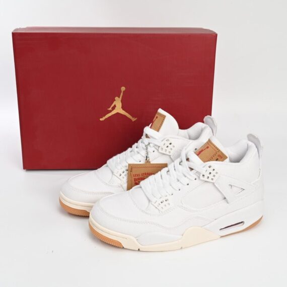 Air Jordan 4 Levis White