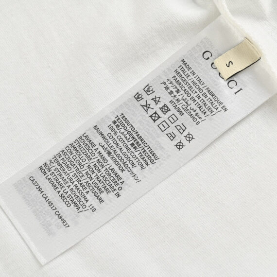 Gucci White T-Shirt with Overlapping Logo