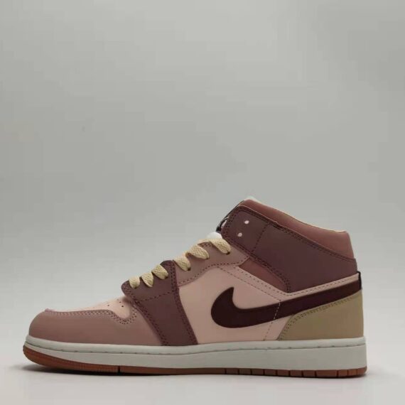 Air Jordan 1 Mid Red Bean