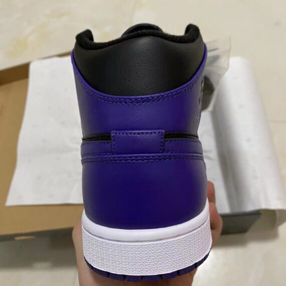 Air Jordan 1 Mid Purple Black