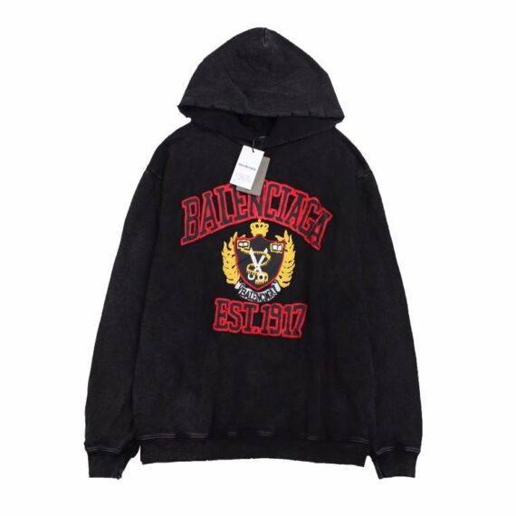 Balenciaga Black Crest Hoodie