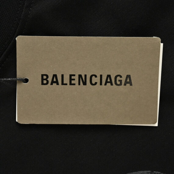 Balenciaga Cracked BB Logo T-Shirt (Black)