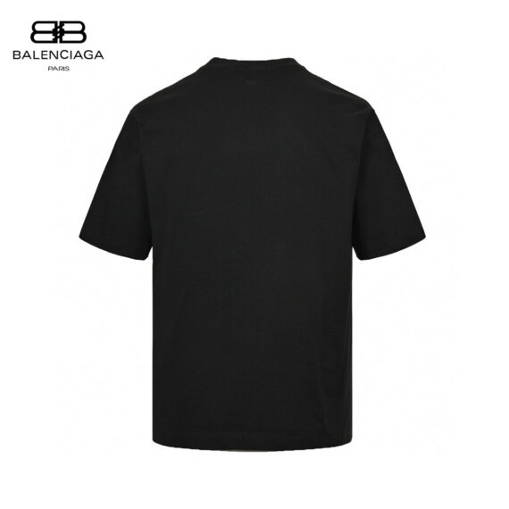Balenciaga Cracked BB Logo T-Shirt (Black)