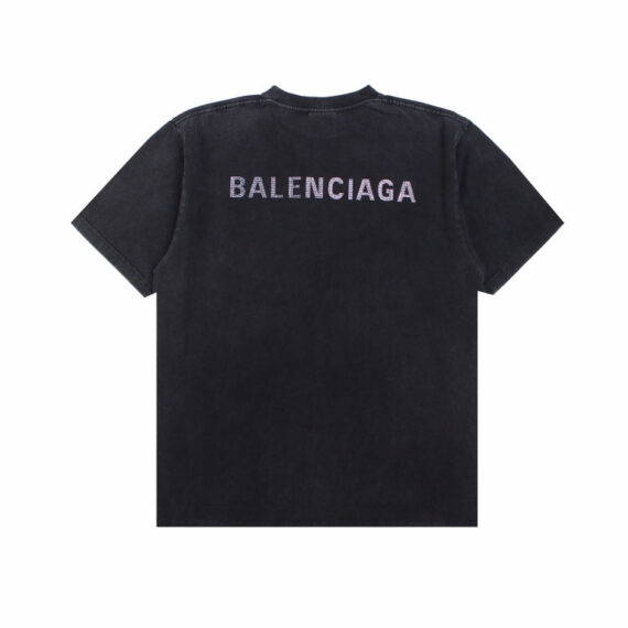 Balenciaga T-shirt with Washed Effect