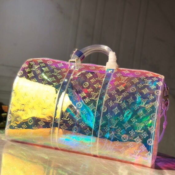 LOUIS VUITTON MONOGRAM 50 PRISM HOLOGRAPHIC TRAVEL BAG