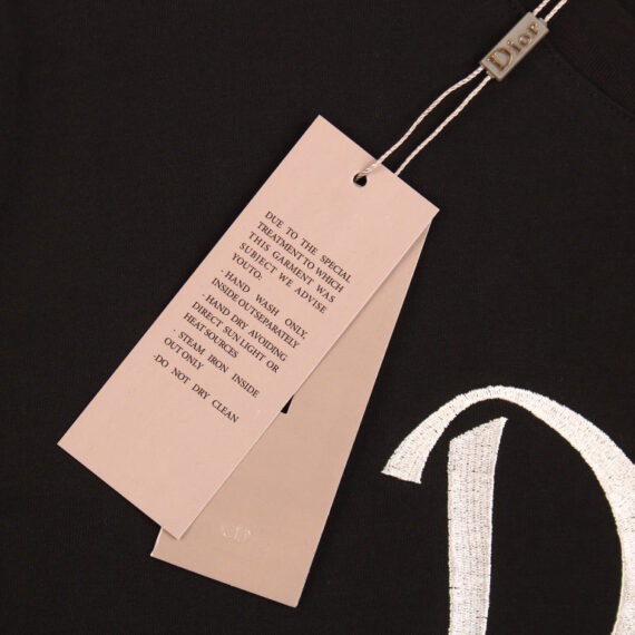 Dior Script Logo T-Shirt (Black)