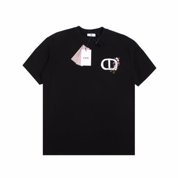 Dior T-Shirt with Floral CD Logo