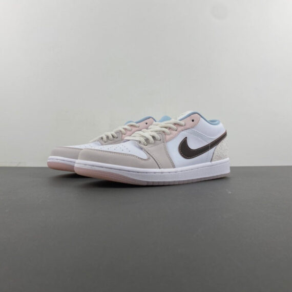 Air Jordan 1 Low White/Grey/Pink