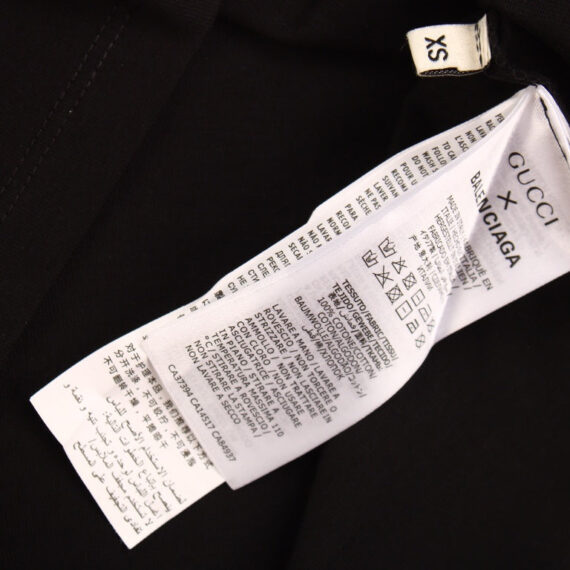 GUCCI x BALENCIAGA DRIP LOGO T-SHIRT BLACK