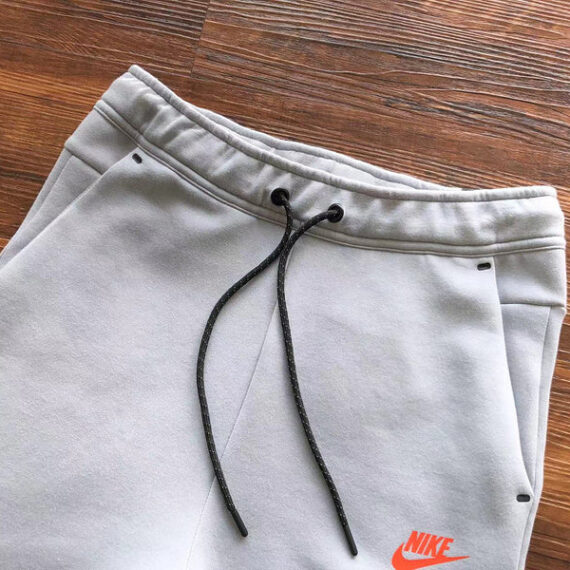 NIKE TECH FLEECE PANTS x WOLF GREY/AQUAMARINE/ORANGE