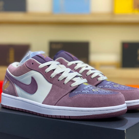Air Jordan 1 Low White/Purple