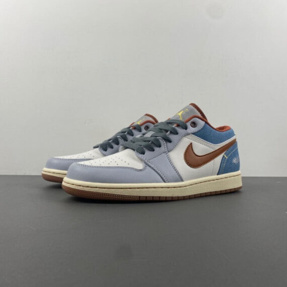 Air Jordan 1 Low White/Blue/Grey