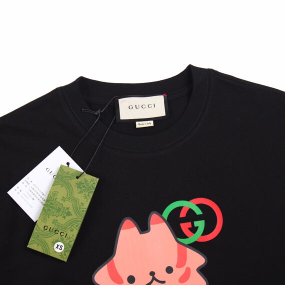 Gucci Cat Graphic T-Shirt