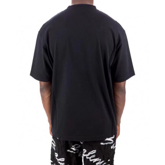 BALENCIAGA CALLIGRAPHY LOGO T-SHIRT BLACK