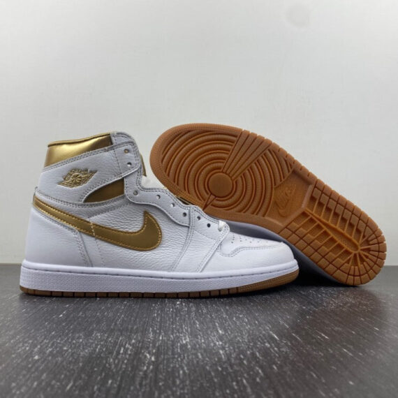 Air Jordan 1 Retro High OG White/Metallic Gold