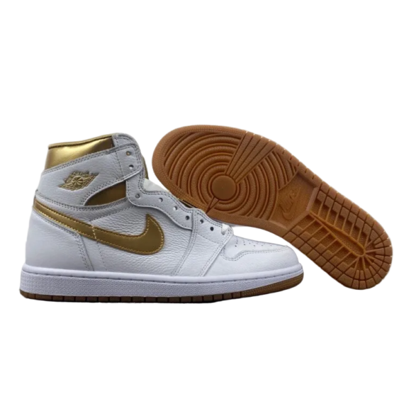 Air Jordan 1 Retro High OG White/Metallic Gold