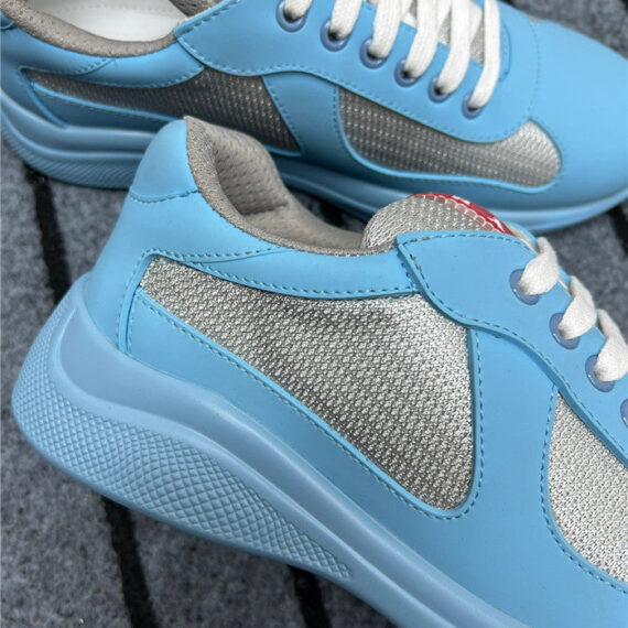 PRADA AMERICAS CUP SOFT RUBBER LIGHT BLUE SILVER